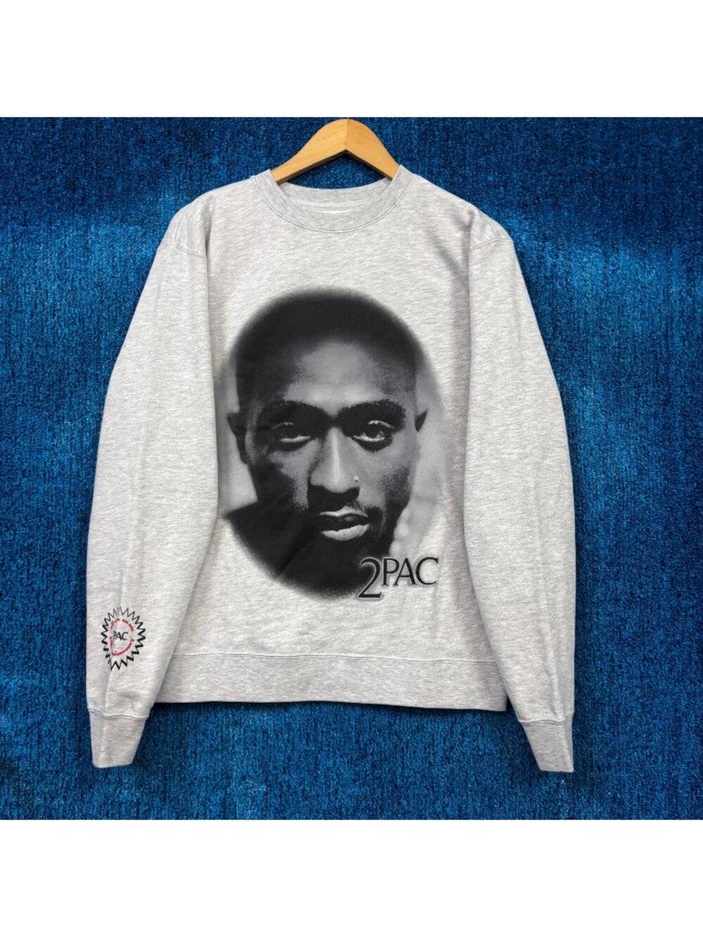 2Pac Graphic Crewneck Sweater Size Small